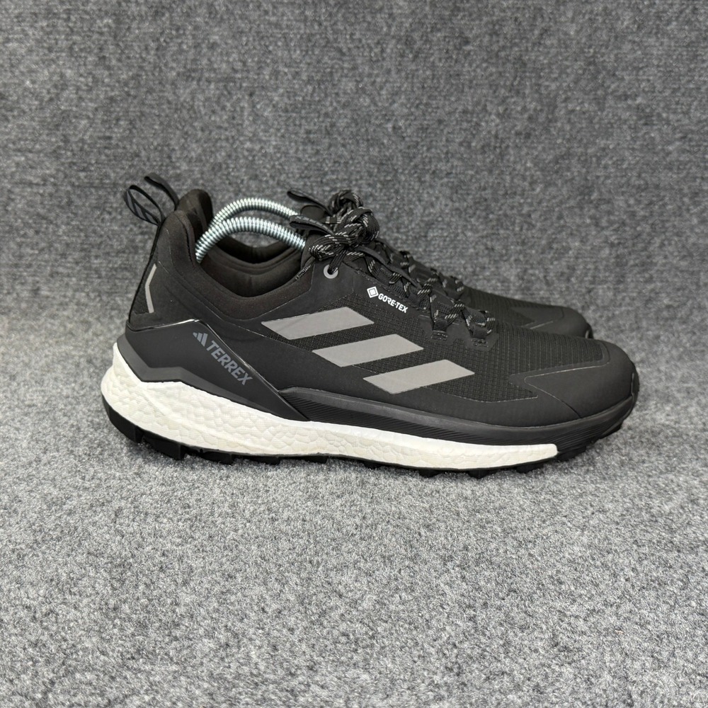 Adidas Terrex Free Hiker 2.0 Low GTX Shoes Mens 12 Black Gore-Tex Hiking Sneaker